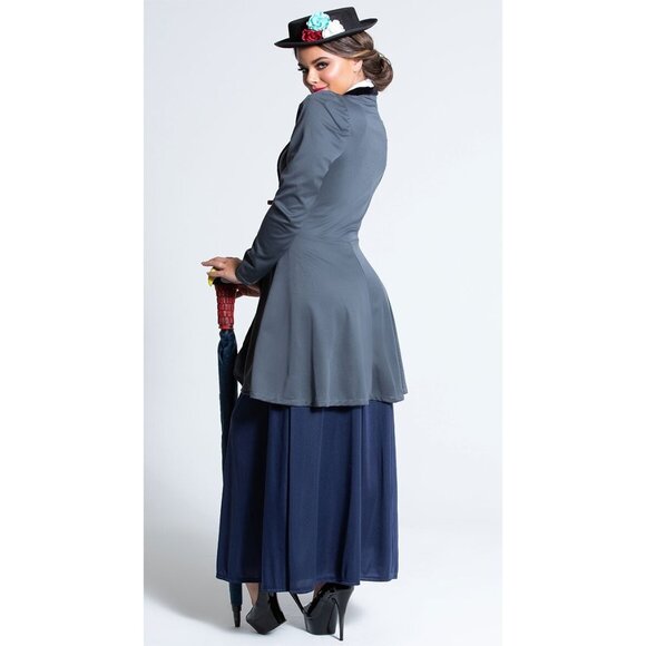 NEW English Nanny Costume Halloween Theatre SZ XL Theatre MSRP $51 - Picture 2 of 2